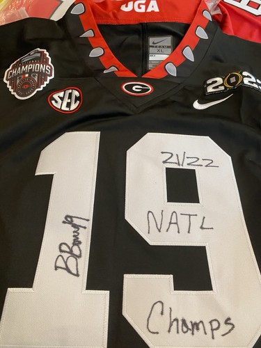 Brock bowers signed georgia - signed,